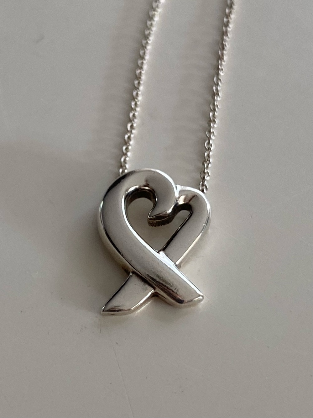 Sterling Silver Loving Heart Pendant Necklace